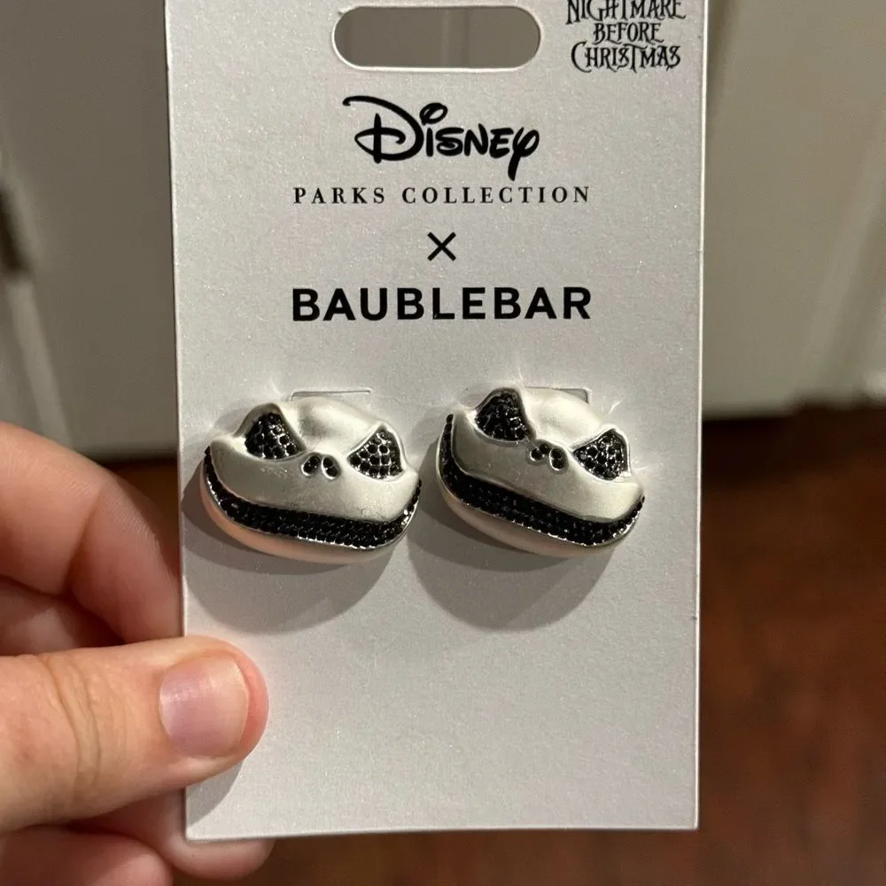 Disney Parks Collection Jack Skellington Baublebar Earrings